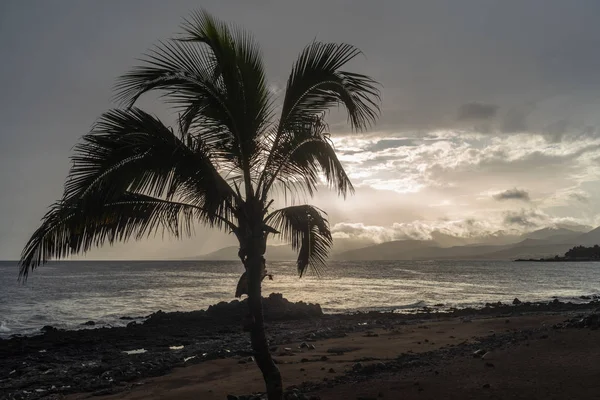 Mar Costa Volcánica Lanzarote — Foto de Stock