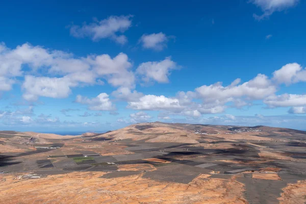 Lanzarote Volcanic Island Canary Islands Spain Panoramic Elevated View — Stock Photo, Image