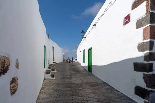 Teguise Lanzarote Spanya Ekim 2018 Tipik Street Teguise Lanzarote Köyde — Stok fotoğraf