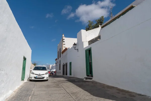 Teguise Lanzarote Spanya Ekim 2018 Tipik Street Teguise Lanzarote Köyde — Stok fotoğraf