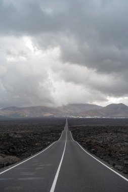 Volkanik arazi, Lanzarote Adası, Kanarya geçiş yolu