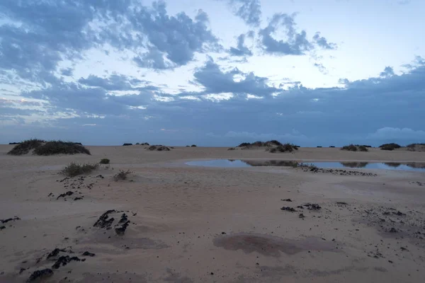 Blick Morgen Auf Den Strand Corralejo Auf Fuerteventura Kanarische Inseln — Stockfoto