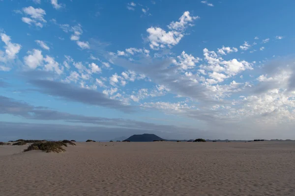 Blick Morgen Auf Den Strand Corralejo Auf Fuerteventura Kanarische Inseln — Stockfoto