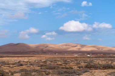 Kurak ve rocky Dağları, Fuerteventura, Kanarya Adaları, İspanya