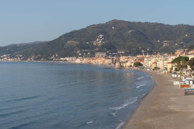 Alassio. İtalya Liguria bölgesindeki ünlü turizm