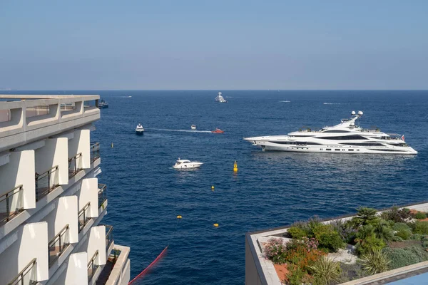 Nave Crociera Attraccata Port Hercules Monaco — Foto Stock