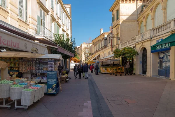 Vista sulla strada di Mentone, Francia — Foto Stock