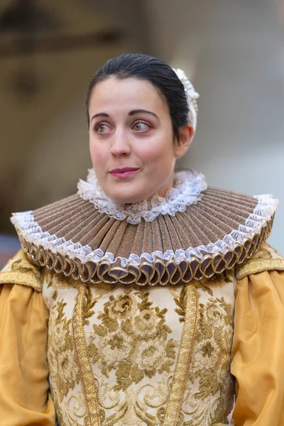 Close-up of historical re-enactment participant — Stock Photo, Image