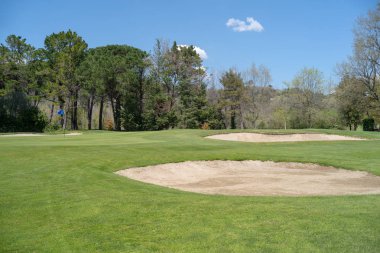 Garlenda golf sahası, Savona eyaletinde, Ligurya Bölgesi, İtalya