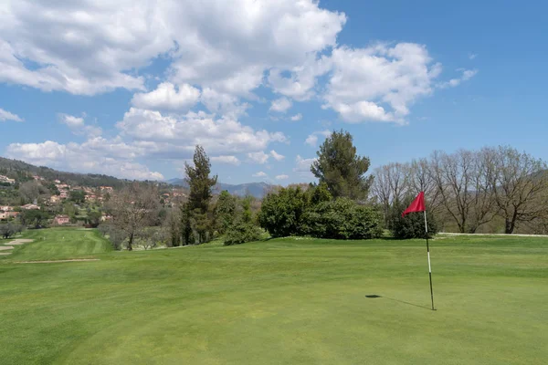 Golfplatz garlenda, provinz savona, ligurien region, italien — Stockfoto