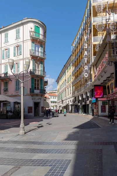 Vista de rua de Sanremo, Itália — Fotografia de Stock