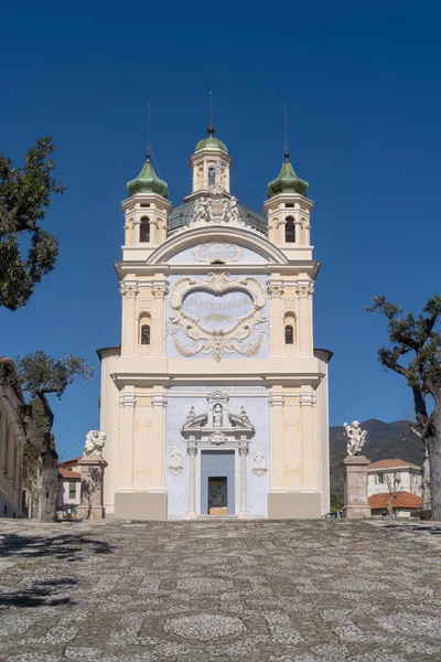 San Remo, Włochy, Sanktuarium Matki Bożej nad morzem — Zdjęcie stockowe
