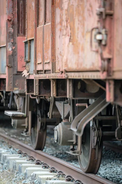 Gamla tåg Detaljer — Stockfoto
