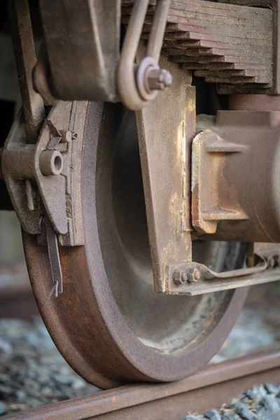 Old train wheel — Stock Photo, Image