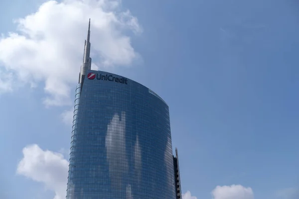 UniCredit Tower, Milão, Itália — Fotografia de Stock