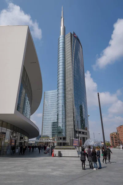 Unicredit Tower, Mediolan, Włochy — Zdjęcie stockowe