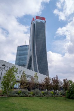 Citylife bölgesinde gökdelenler, Milano, İtalya