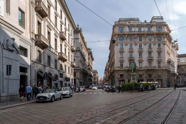 Mening van de straat van Milaan — Stockfoto