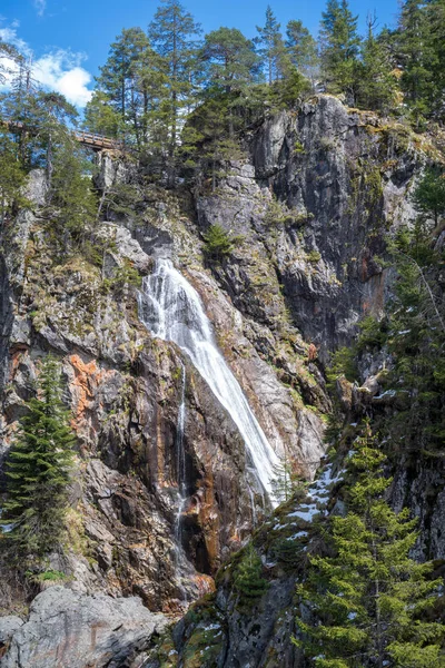 Fransız Alpleri Şelalesi, Mercantour Ulusal Parkı — Stok fotoğraf