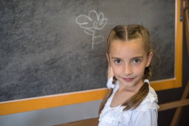 Tahtaya çizim ilköğretim öğrencisi