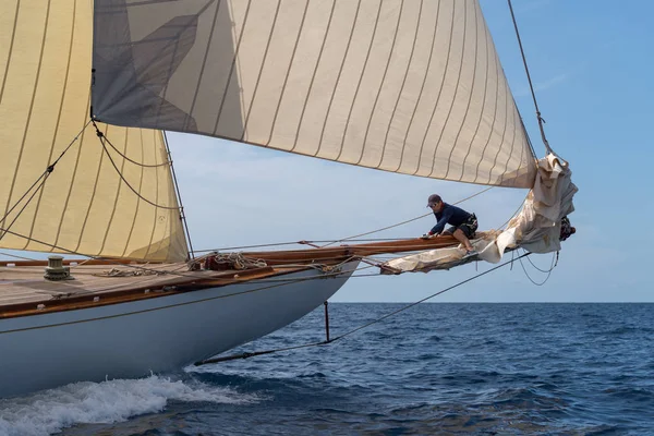 Regata de iate clássico — Fotografia de Stock