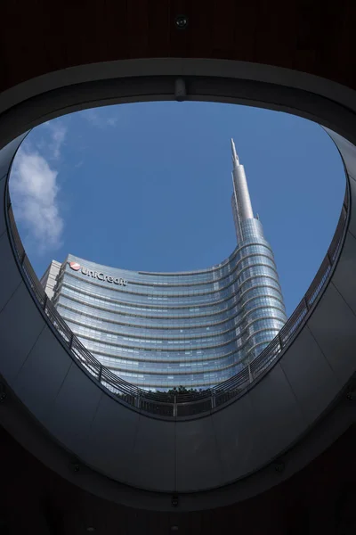 UniCredit Tower, Milán, Itálie — Stock fotografie