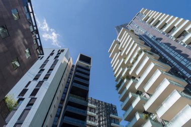 modern condominium binaların dış cephe