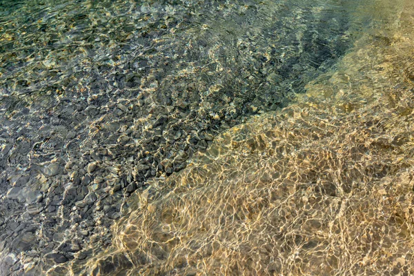 Natürliche Muster Fluss Klare Wasseroberfläche — Stockfoto