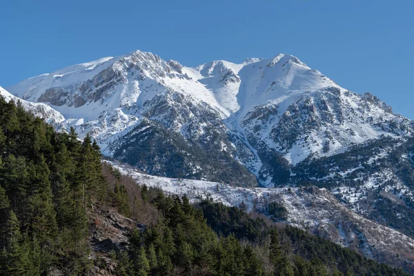 Alpine Winter Landscape Ligurian Alps Mountain Range Piedmont Region Northwestern — Stock Photo, Image
