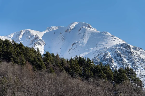 Paisagem Alpina Inverno Cordilheira Dos Alpes Ligúria Região Piemonte Noroeste — Fotografia de Stock