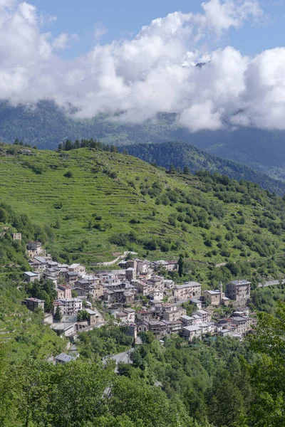 Piaggia Starobylá Vesnice Ligurských Alpách Obec Briga Alta Provincie Cuneo — Stock fotografie