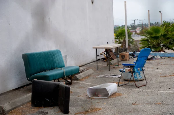 Canapé Chaise Pour Traîner Dans Rue Los Angels Amérique Californie — Photo