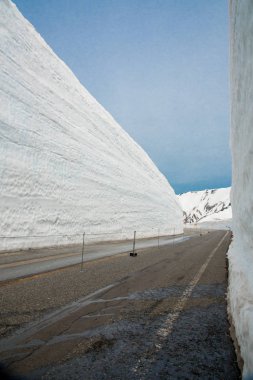 Tateyama, Japonya Tateyama kar duvar, Yuki-no-Otani için popüler bir yerdir. Gezginler 500 m için kar duvarlar arasında yürüyerek ulaşabilirsiniz. Duvar yüksekliği yaklaşık 17m bu yıl vardır. Bu dağ alan her yıl yaklaşık 20m kar olsun.