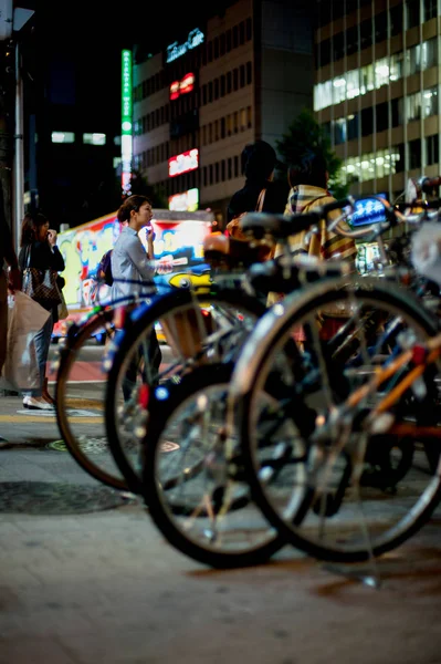 Rowery Tokio Japonia Tokio Wiele Rowerów Ponieważ Ziemia Jest Całkiem — Zdjęcie stockowe