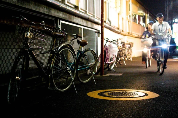 Велосипеды Токио Япония Токио Много Велосипедов Земля Довольно Плоская Многие — стоковое фото