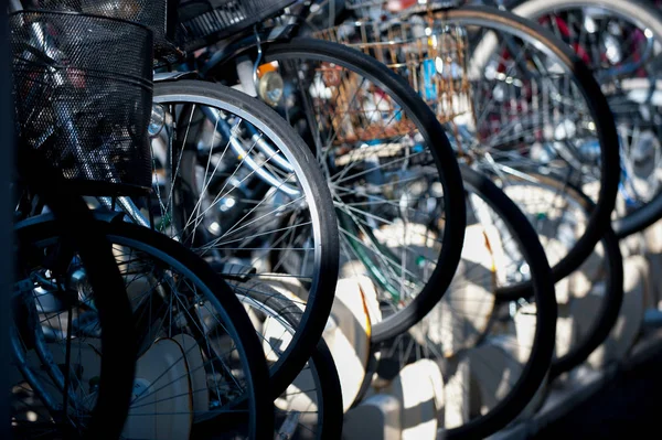 Bicicletas Tokio Japón Tokio Tiene Muchas Bicicletas Que Tierra Bastante — Foto de Stock