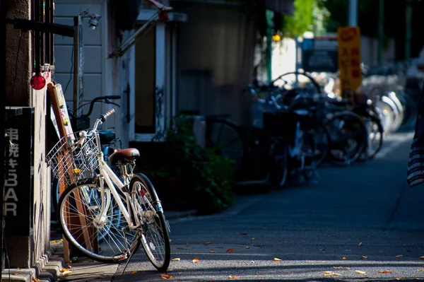 Vélos Tokyo Japon Tokyo Beaucoup Vélos Puisque Terrain Est Assez — Photo