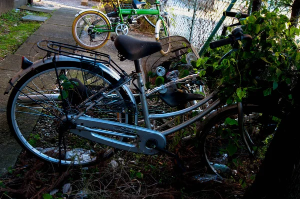 Cyklar Tokyo Japan Tokyo Har Många Cyklar Eftersom Marken Ganska — Stockfoto