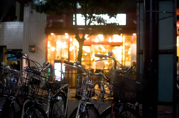 Bisikletler Tokyo Japonya Arazi Oldukça Düz Olduğundan Tokyo Birçok Bisiklet — Stok fotoğraf