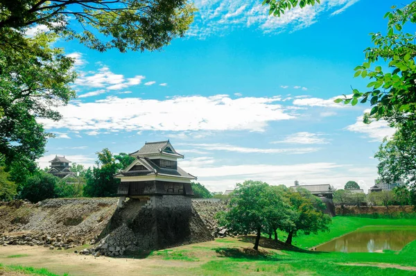 Castillo Kumamoto Encuentra Prefectura Kumamoto Japón Este Momento Este Castillo — Foto de Stock
