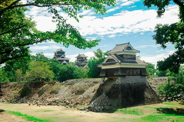 Castello Kumamoto Trova Nella Prefettura Kumamoto Giappone Quel Tempo Questo — Foto Stock