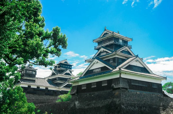 Kumamoto Castle Kumamoto Ili Japonya Yer Almaktadır Anda Kaleyi Deprem — Stok fotoğraf