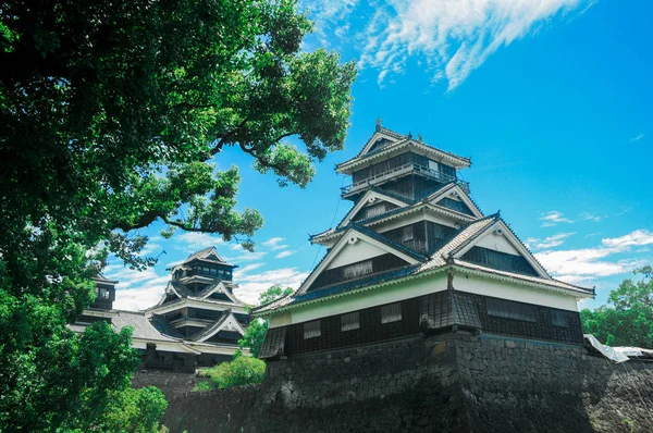 Castillo Kumamoto Encuentra Prefectura Kumamoto Japón Este Momento Este Castillo — Foto de Stock