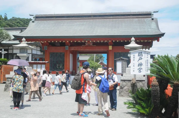 Udo Jingu Şinto Miyazaki Japonya Bulunan Tapınak Tapınak Aşk Romantizm — Stok fotoğraf