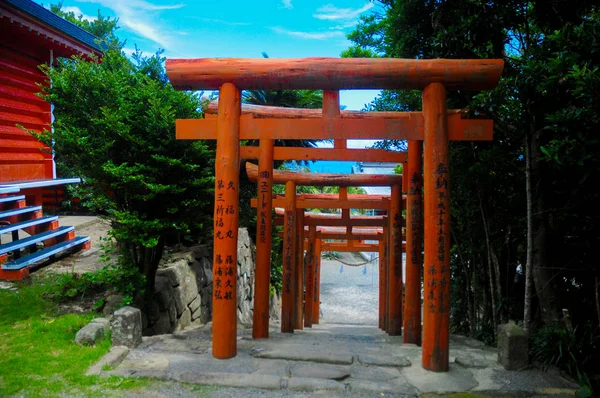 Porte Trii Sanctuaire Udo Jingu Shinto Situé Miyazaki Japon Sanctuaire — Photo