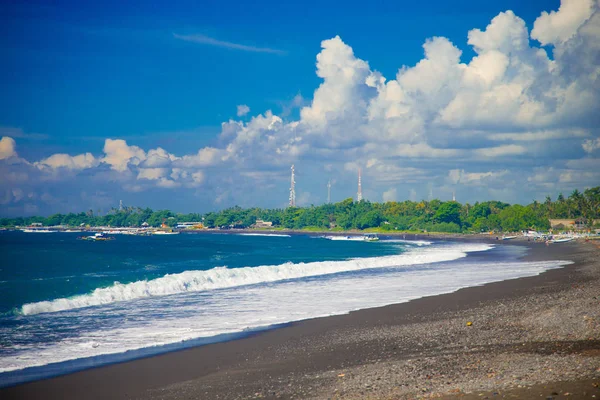 Ocean Waves Nas Proximidades Lado Leste Ilha Bali Indonésia Bali — Fotografia de Stock