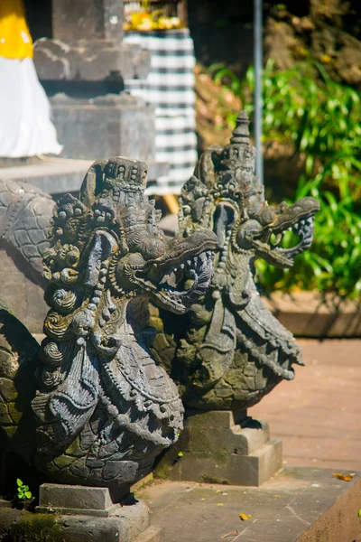 Estatua Histórica Indonesia Cerca Playa Isla Bali Indonesia Bali Una — Foto de Stock