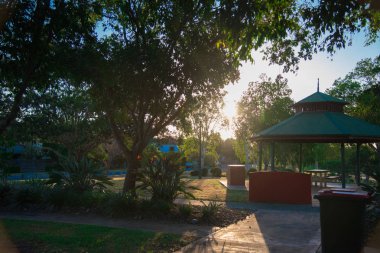 Avustralya Queensland, Avustralya Brisbane şehirde Park. Avustralya dünyanın Güney kısmında yer alan bir kıta olduğunu.