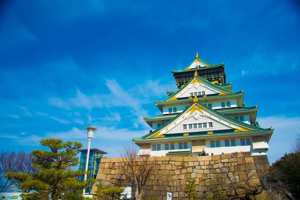 Osaka castle in Osaka, Japan. Osaka is one of the important cities in Japan for cultures and business markets.