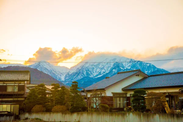 Japan Alps Nagano Side Japan Inglés Japón Alpes Encuentra Entre —  Fotos de Stock